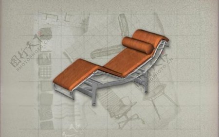 现代主义风格之椅子3D模型椅子021