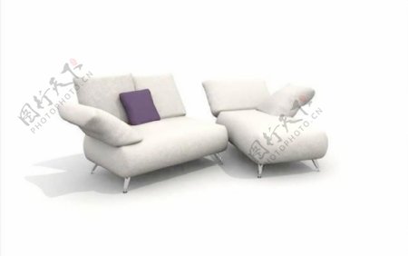 品牌家具MUSTERRING3DMAX模型MUSTERRING007创意沙发
