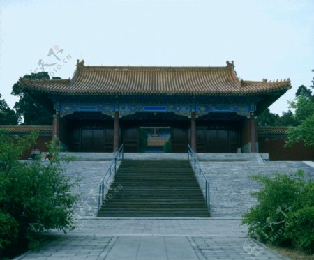 明清建筑北京宫殿台阶设计对称中式风格