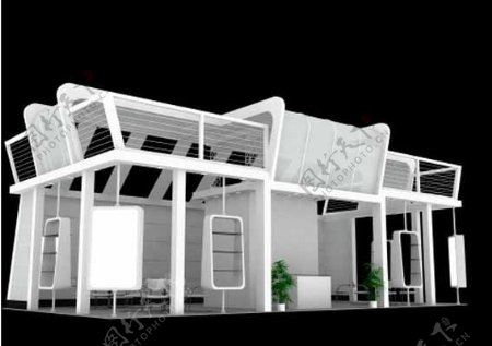 白色大气房屋免费模型下载