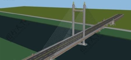 桥梁大桥小品建筑3D模型