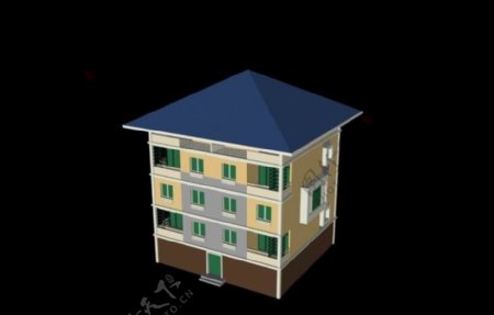 多层私人住宅3d模型