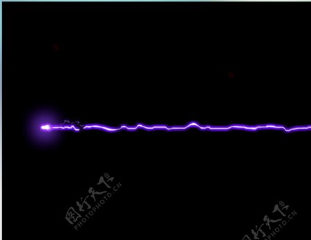 紫色电流电击flash动画效果
