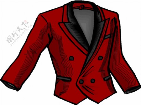 红色调西服设计设计
