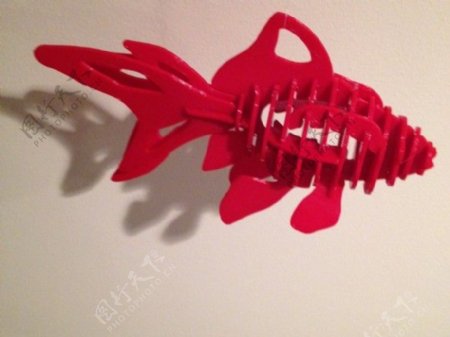 金鱼的3D拼图
