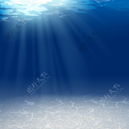 蓝色海底图片