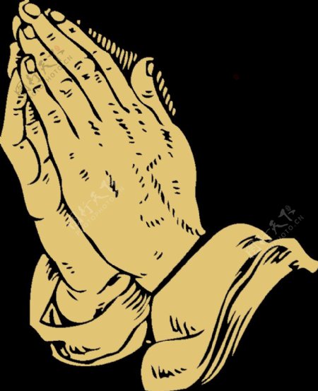 祷告的手