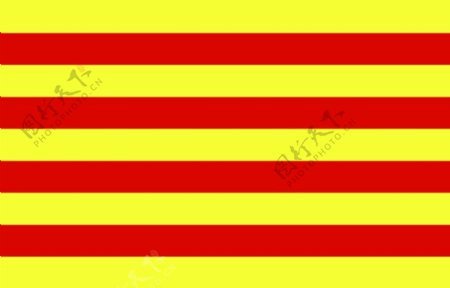 西班牙的加泰罗尼亚旗帜