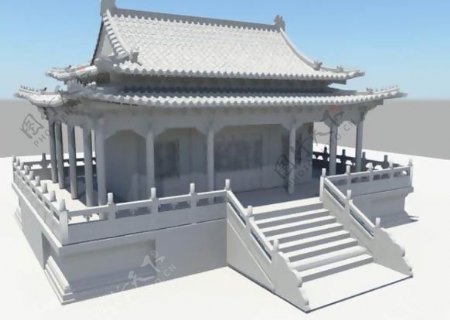 宫殿古代建筑3D模型