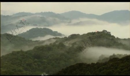 云雾山峦风景视频素材图片