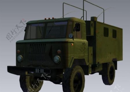 gaz66radio军事卡车游戏低模