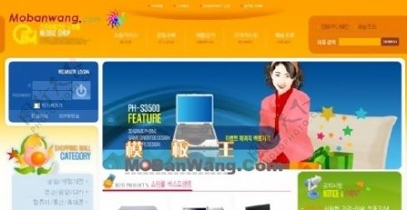 韩国电子商务网站模板