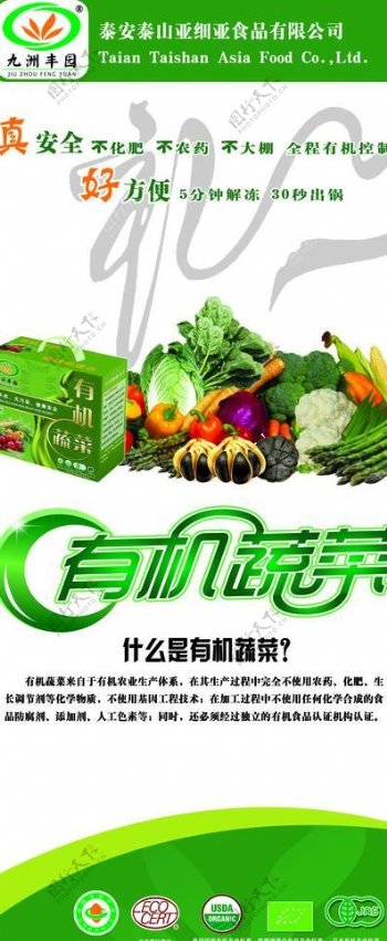 蔬菜x展架图片