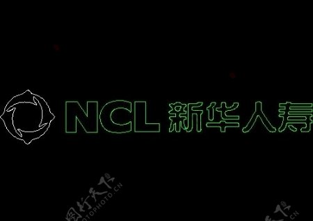 NCL新华人寿标志图块CAD饰物陈设图纸素材