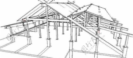 建筑結(jié)構(gòu)Sketchup模型