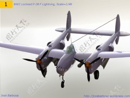 洛克希德马丁公司的F二战P38闪电