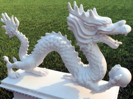 3d雕刻中国龙模型图片