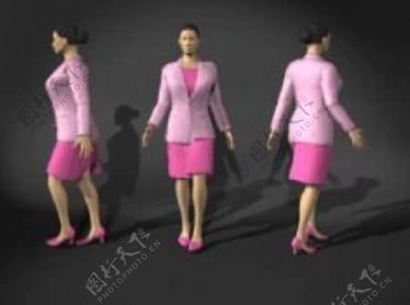 人物女性3d模型设计免费下载游戏人物模型25