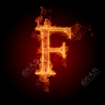 火焰字母F