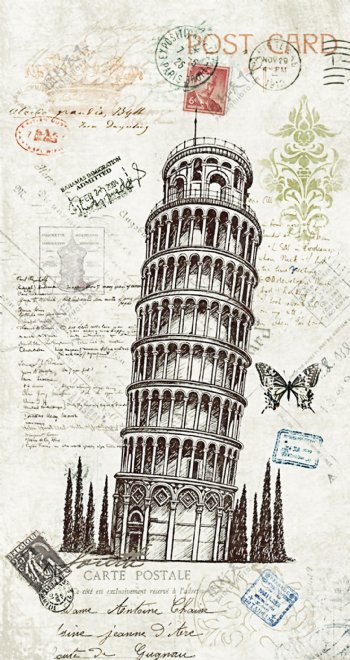 建筑邮票图片