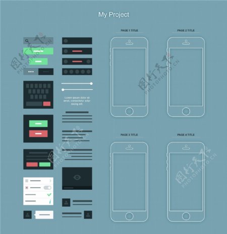 iPhone线框应用设计