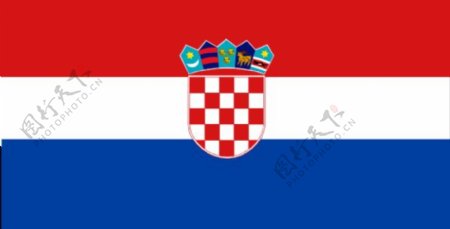 克罗地亚的剪贴画国旗