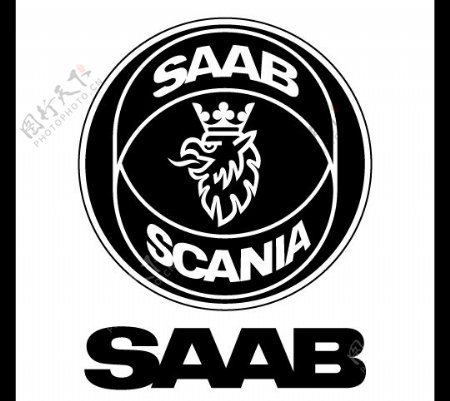 SaabScanialogo设计欣赏萨博斯堪尼亚标志设计欣赏