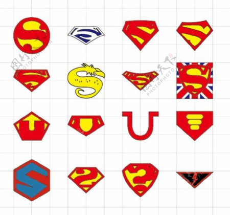超人标志变形设计之三