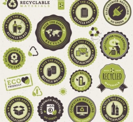 绿色环保能源标签图片