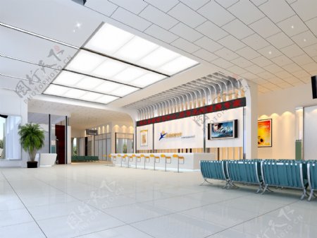 医院室内大厅设计图片