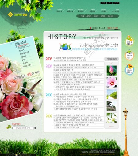 韩国旅游网站模板
