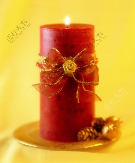 温馨烛光蜡烛祝福祈祷形状红烛希望广告素材大辞典