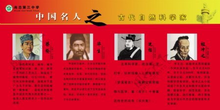 中国名人之古代自然科学家图片