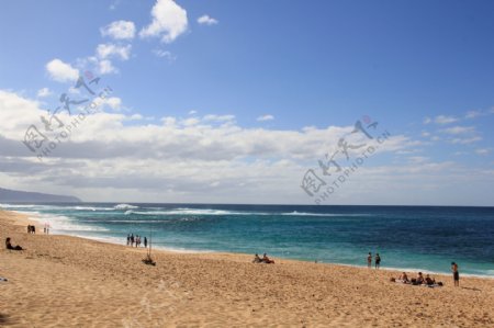 夏威夷海滩摄影图片