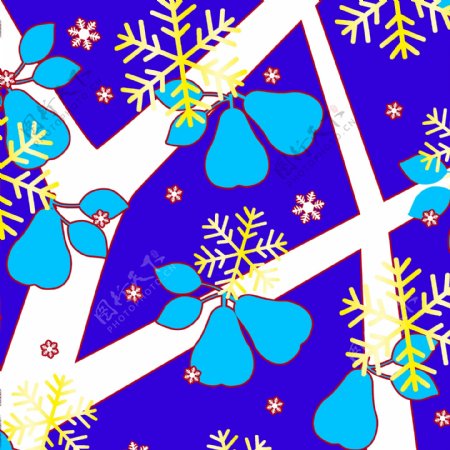 雪花梨圣诞背景花纹线条