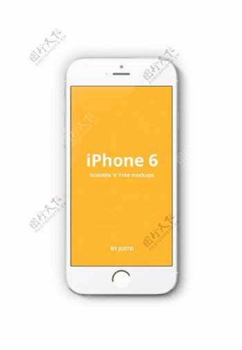 Iphone6白色款模型PSD分层素材