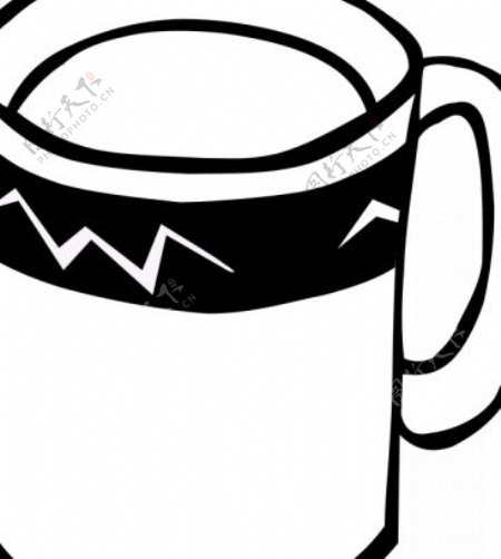 茶或咖啡杯矢量图形