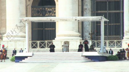 在圣彼得斯广场4股票视频教皇视频免费下载