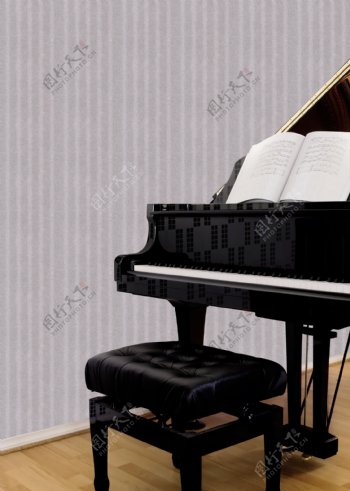 钢琴现代家居图片