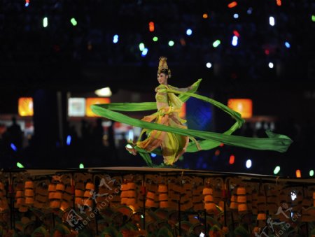 北京奥运会开幕式舞蹈表演图片