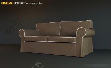 精美沙发3d模型素材图片