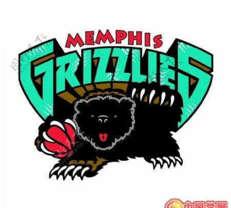 矢量孟菲斯灰熊标志MemphisGrizzlies