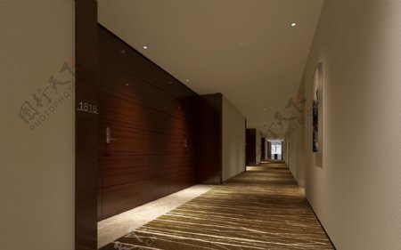 酒店走廊设计图片