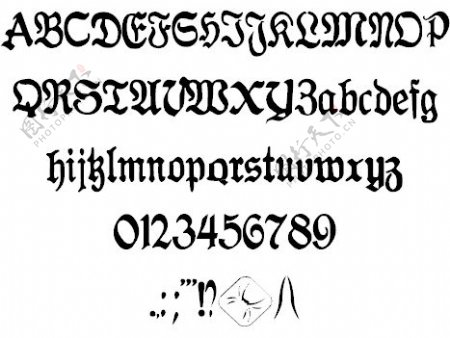1938antraxja哥特字体