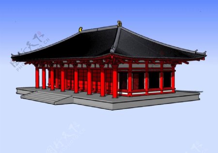 唐招提寺3D模型