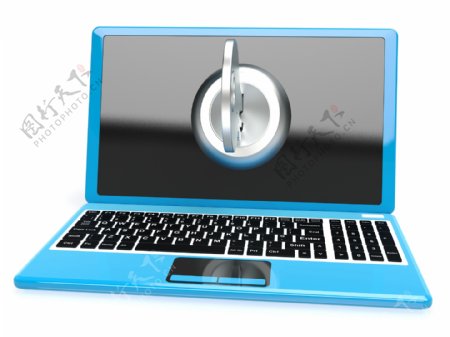 关键的计算机显示隐私或密码解锁