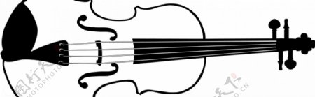 小提琴的矢量图形