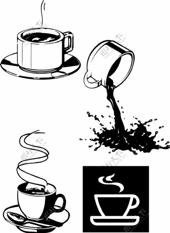 4款咖啡图案图片