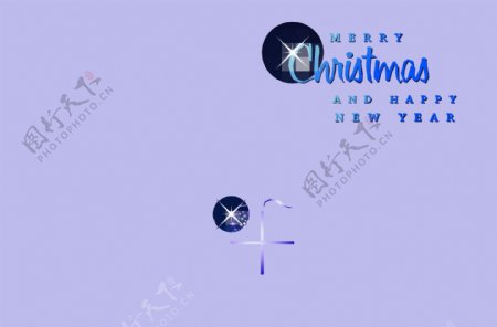 蓝色光的圣诞树矢量设计05