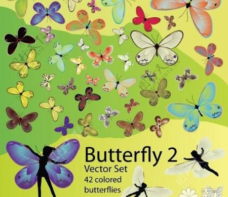 40种精美蝴蝶矢量图